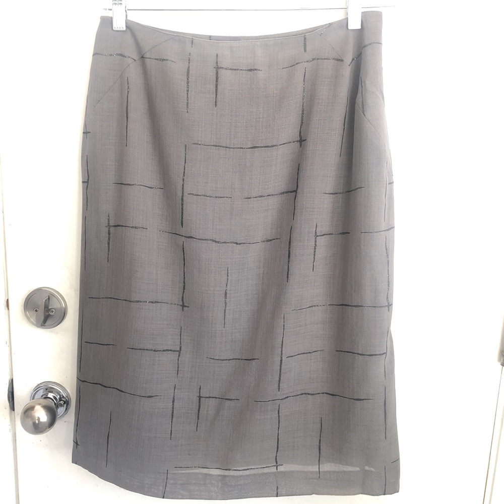 Vintage Valentino Miss V Grey Skirt